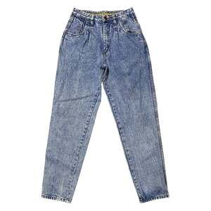 Limited Jeans Vintage 80s 90s Acid Wash Pleated Front Tapered Legs 8